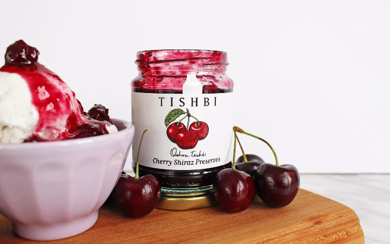 fruit preserves in a jar